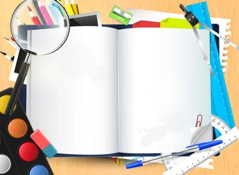 School background Stock Illustration