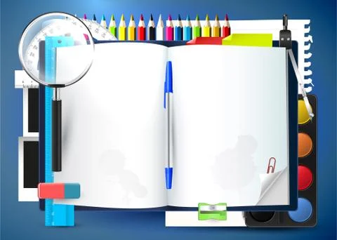 School background Stock Illustration