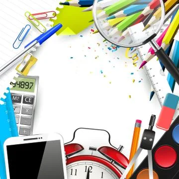 School background Stock Illustration