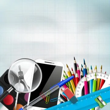 School background Stock Illustration