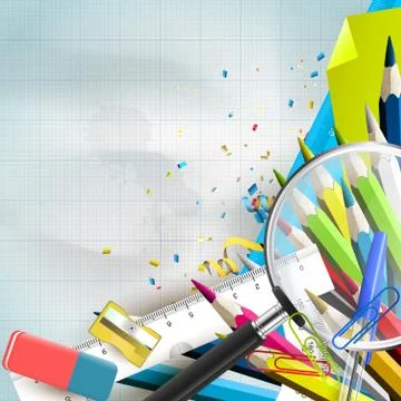 School background Stock Illustration