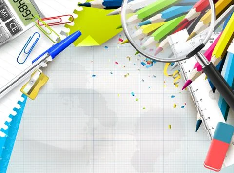 School background Stock Illustration