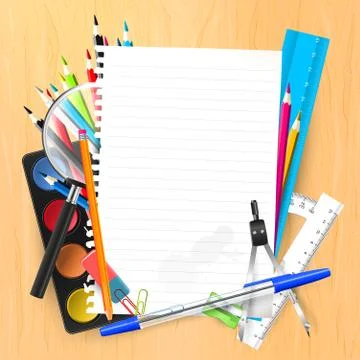 School background Stock Illustration