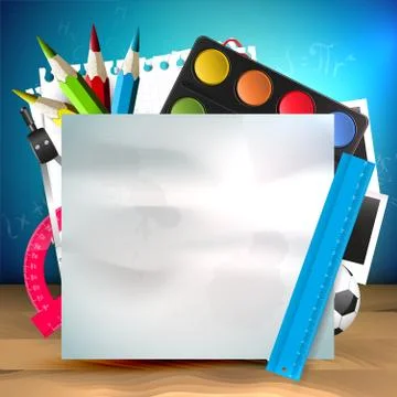 School background Stock Illustration