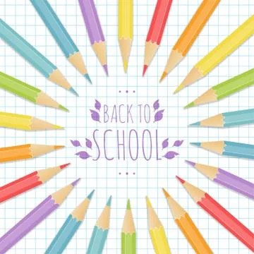 The school background Stock Illustration