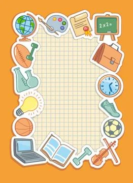 School background Stock Illustration