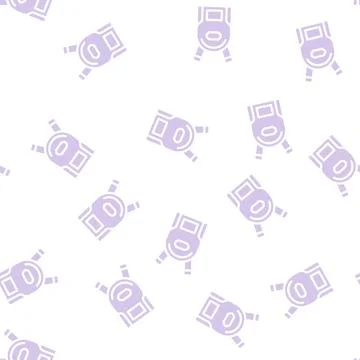 School backpack glyph vector seamless pattern sign 스톡 일러스트