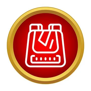 School backpack icon representing education and students Stockillustratie