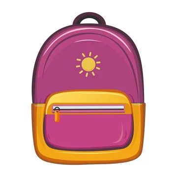 School backpack for kids Stock Illustration