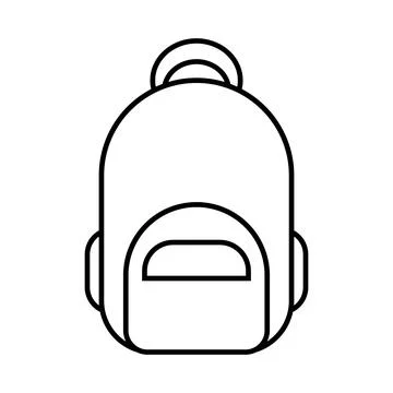 School backpack line icon. Back to school. Vector illustration isolated on white Stockillustratie