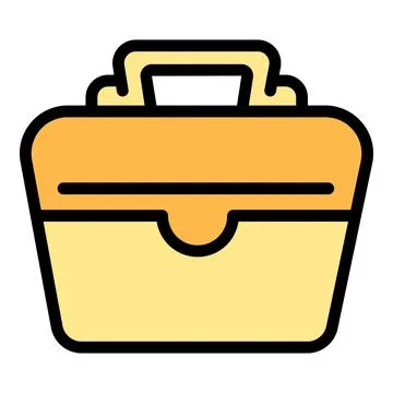 School bag icon vector flat 스톡 일러스트