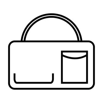 School bag icon vector Stock Illustration