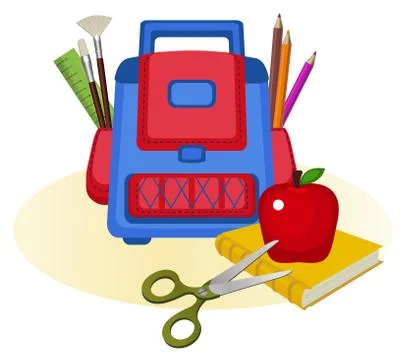 School Bag Stock Illustration