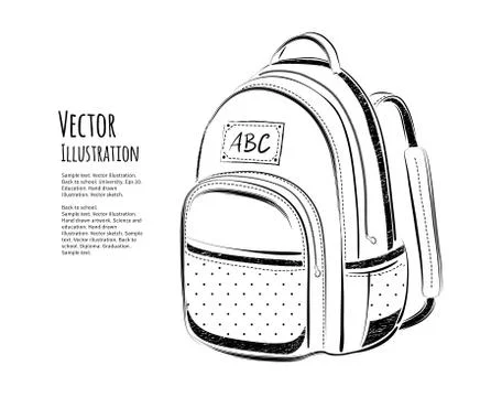 School bag Stock Illustration