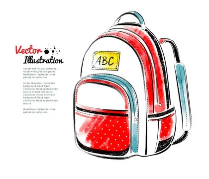 School bag Stock Illustration