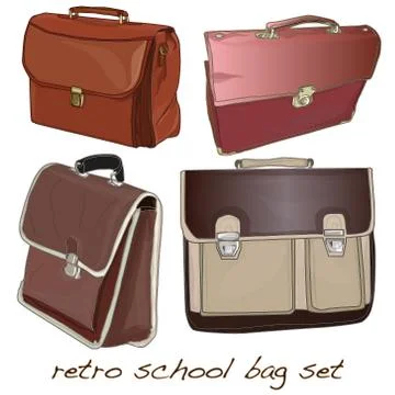 School bag Stock Illustration