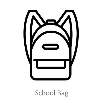 School Bag Stock Illustration