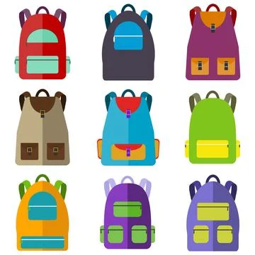 School bag Stock Illustration