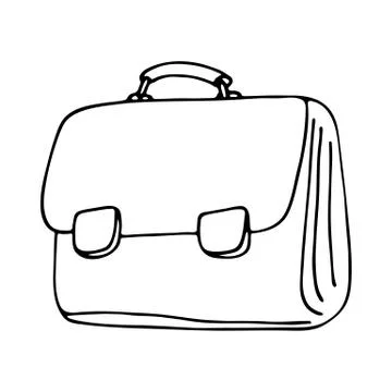 School bag isolated Stock Illustration