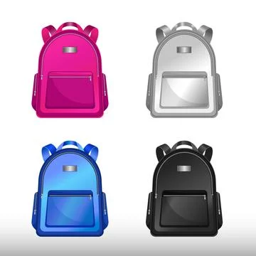 School bag isolated vector icon Stock Illustration