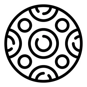 School ball icon outline vector. Child study Stock Illustration