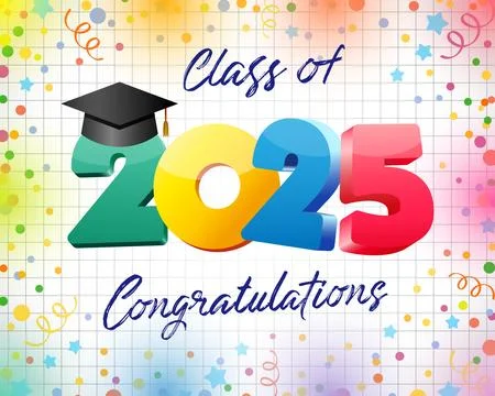 School banner 2025 notebook cell paper Stock Illustration