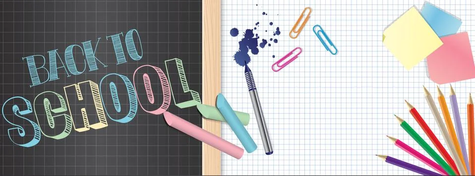 School banner Stock Illustration