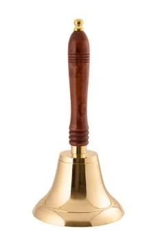 School bell with a clipping path Stock Photos