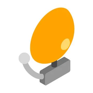 School bell icon, isometric 3d style Stock Illustration