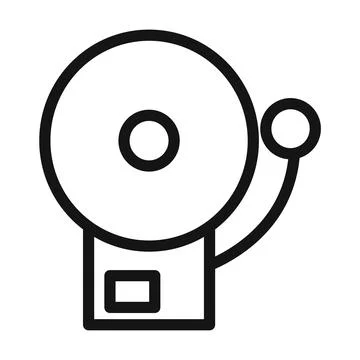 School Bell Icon Pack Educational Bell Illustrations for Schools and Instit.. Stock Illustration