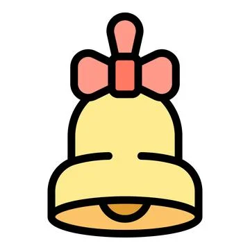 School bell icon vector flat イラスト素材