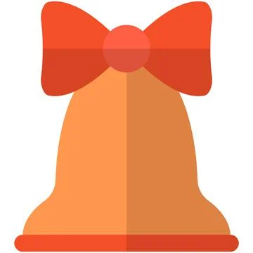 School bell vector or gold christmas jinglebell icon Stock Illustration