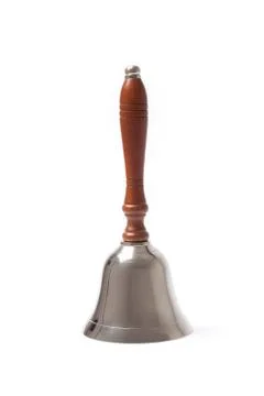 School Bell on White Stock Photos