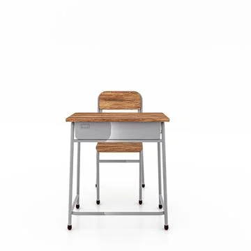 School bench isolated on white background Stock Illustration