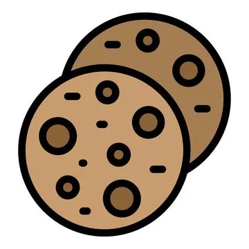 School biscuits icon vector flat Stock Illustration