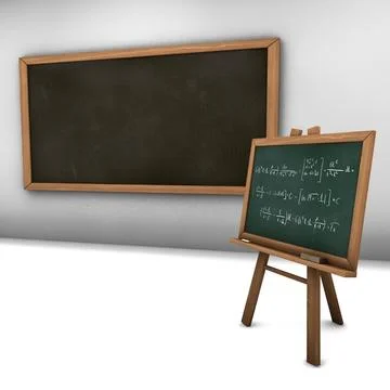School Blackboard 3D Model