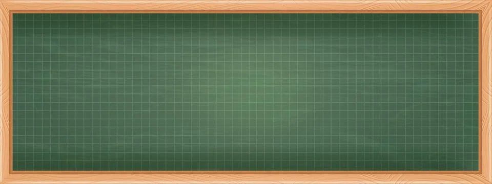 School blackboard background, vector green chalkboard kindergarten wallpaper Stock Illustration