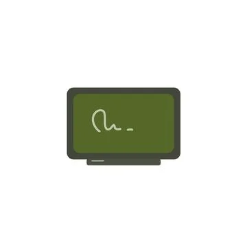 School blackboard colorful vector flat icon Stock Illustration