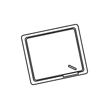 School blackboard isolated Stock Illustration