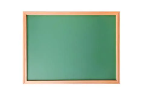 School blackboard isolated on white Stock Photos