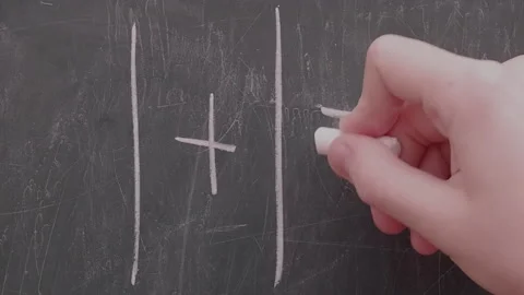 School blackboard with mathematics Stock Footage 247855478