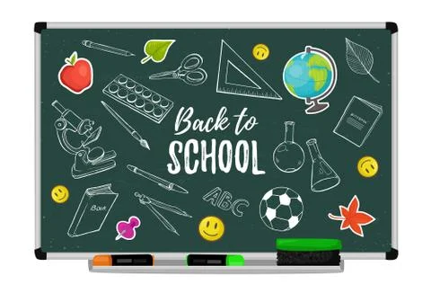School blackboard vector Stock Illustration