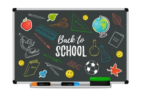 School blackboard vector Stock Illustration