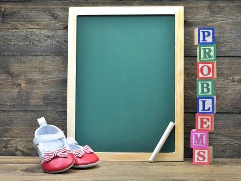 School board and word Problems Foto stock