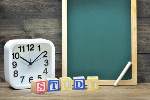 School board and word Study Stock Photos