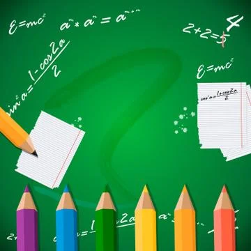 School board. Back to School. Wide copy space for text Stock Illustration