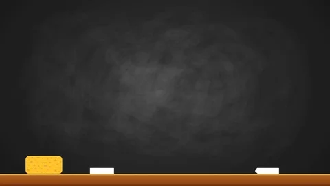 School board. Chalk text. Stock Footage 73960726