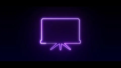 School board with exercise in highlight and glow effect mp4 video Illustrazione stock