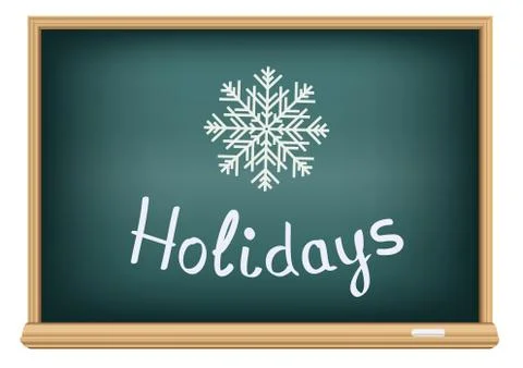 School board holidays Stock Illustration