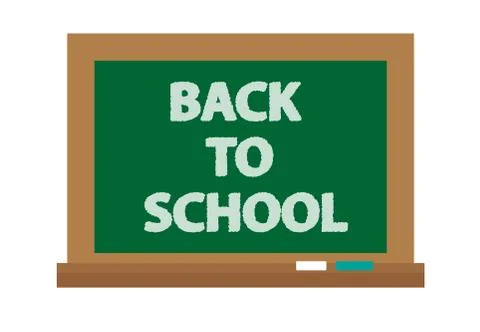 School board icon, flat, cartoon style. Isolated on white background. Vector  Stock Illustration